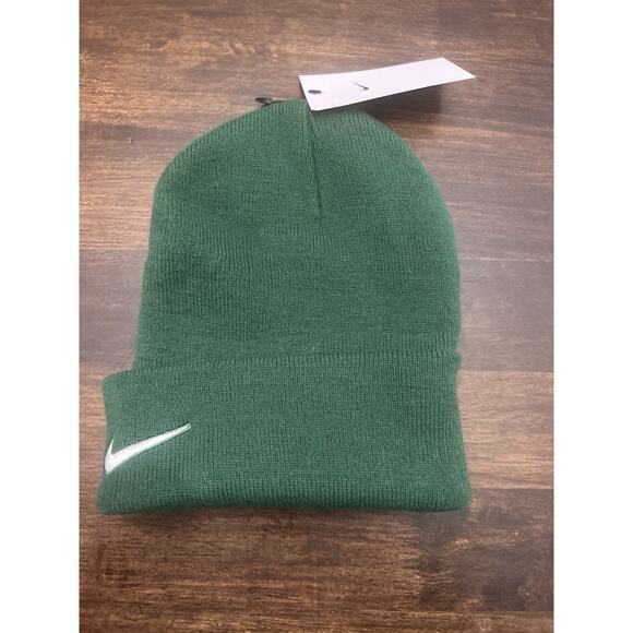 Nike skull cap/ toboggan Hat Beenie Green nwt! - Picture 1 of 2